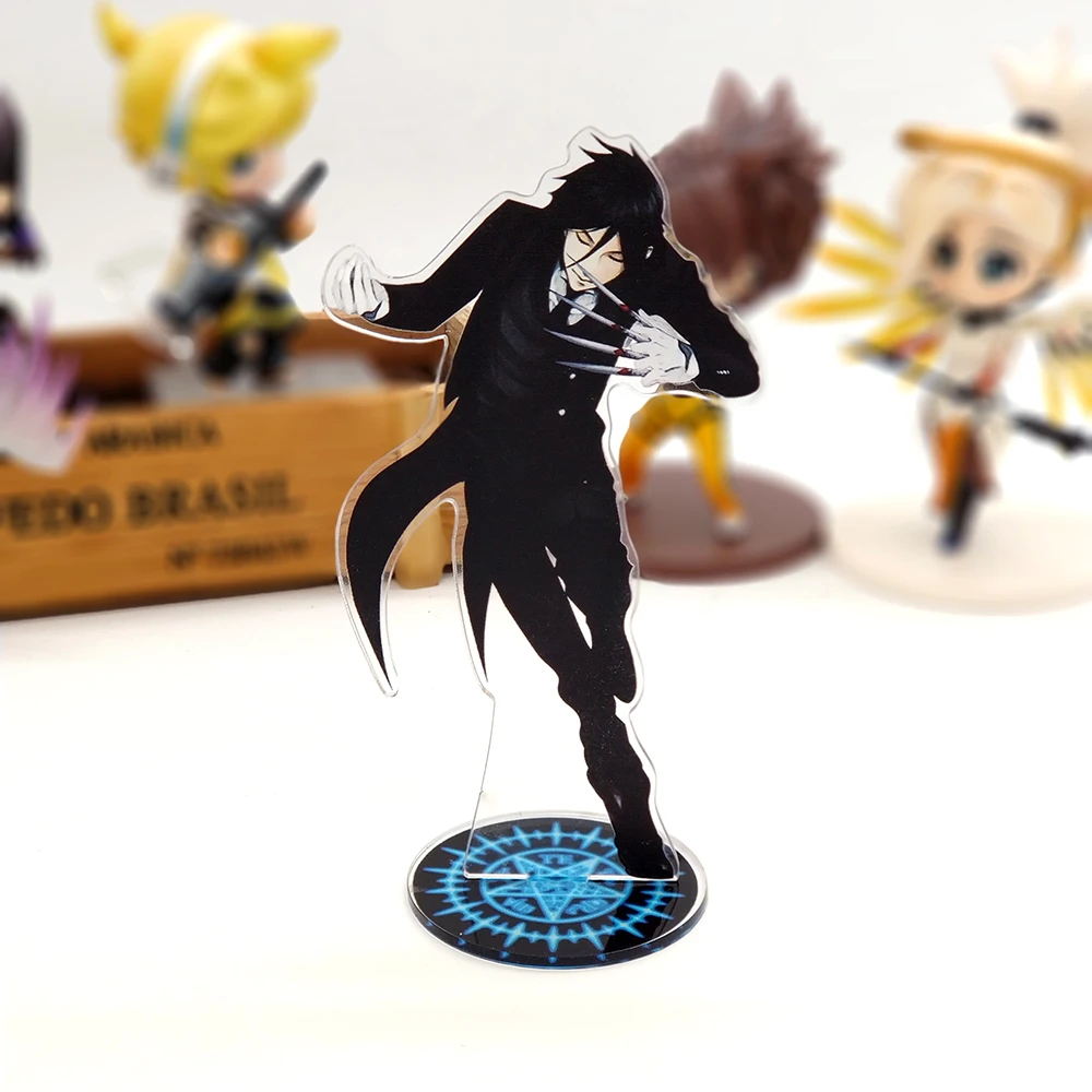 Black Butler Kuroshitsuji Sebastian Ciel acrylic stand figure model double-side plate holder topper anime Japanese