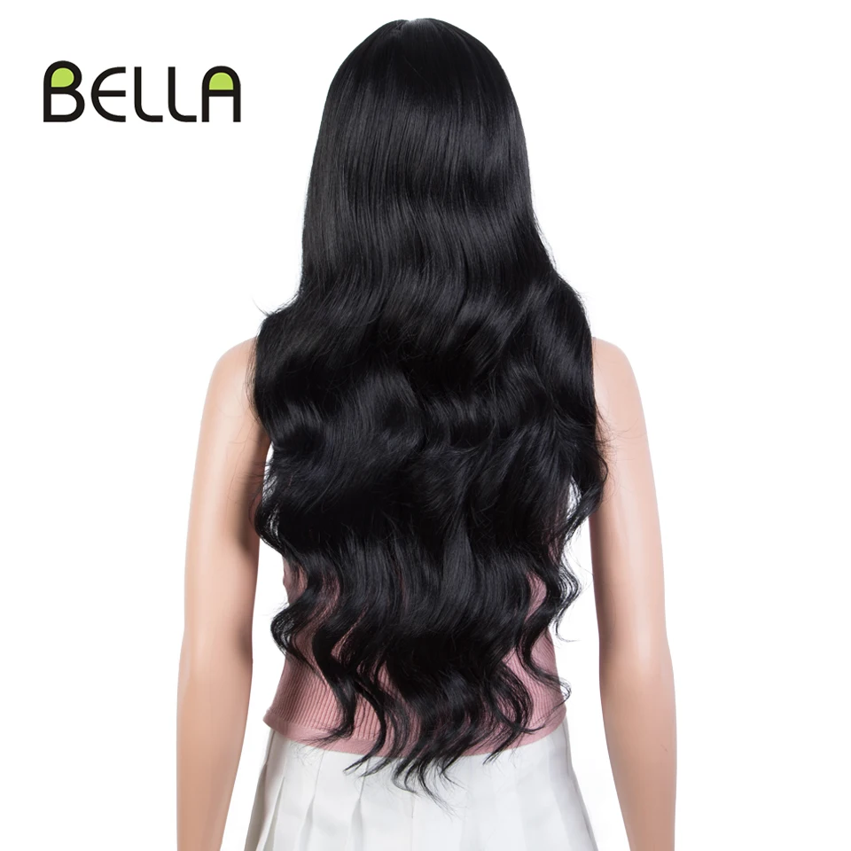 Bella Cosplay Wig Synthetic Lace Front Wig With Baby Hair Body Wave Blonde Rainbow Pink Heat Resistant Wig For Women Cosplay