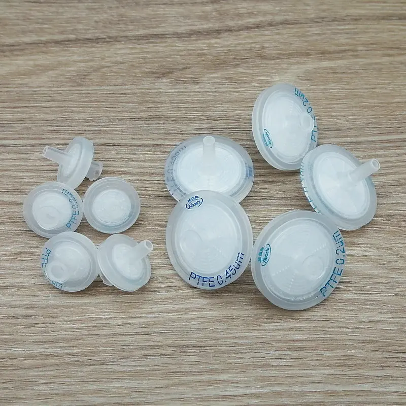 5pcs/lot 13mm 25mm Disposable hydrophobic organic Flter with PTFE Microporous Membrane For Lab liquid chromatography (HPLC)