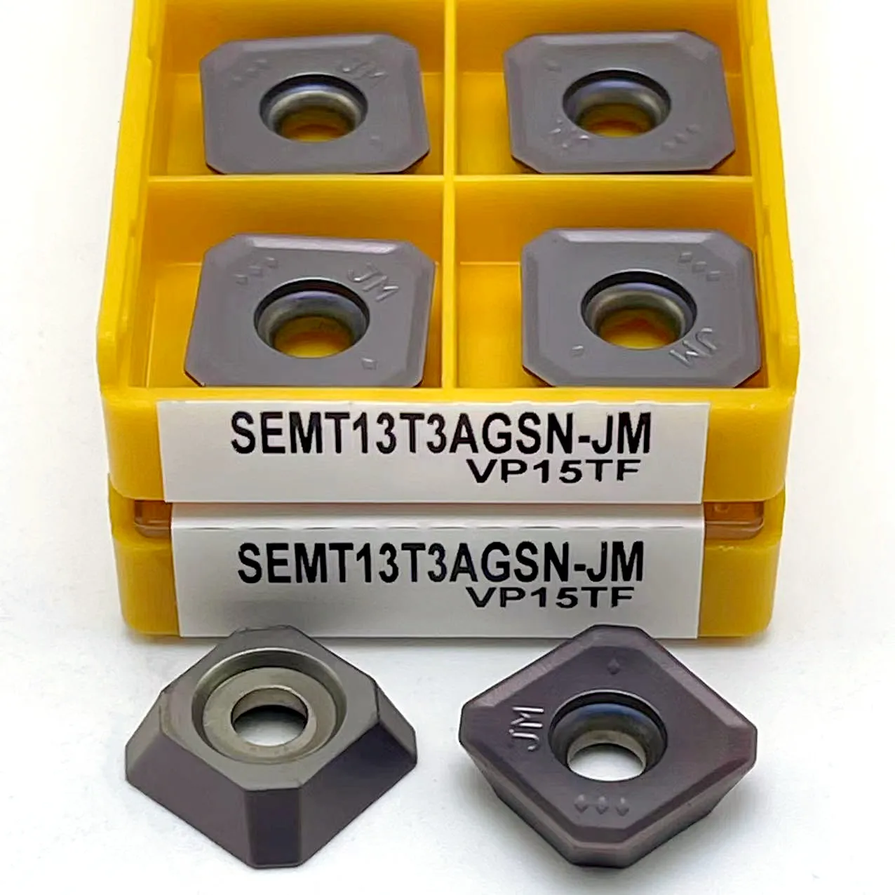 Carbide insert SEMT13T3AGSN JM VP15TF quality lathe square CNC plane milling insert parts tool SEMT 13T3 turning tool