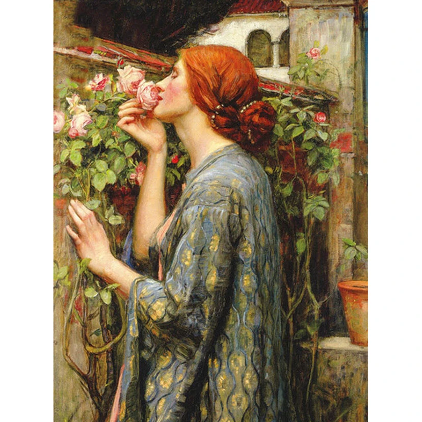 5D DIY Diamond Painting Waterhouse:The Soul of rose Full Square/Round Drill 3D Embroidery mosaic Cross Stitch Decor home