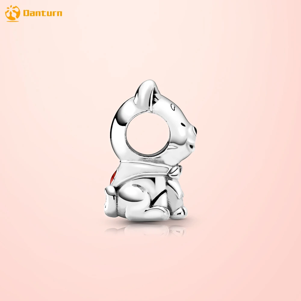 Danturn Bạc 925 Hạt Janpanese Akita Inu Chó Quyến Rũ Phù Hợp Với Ban Đầu Pandora Vòng Tay Dành Cho Nữ Trang Sức Làm Quà Tặng