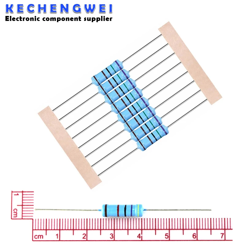 20szt 3W Rezystor z folii metalowej 3W 1% 0R - 2.2M 0 2.2 10 100 120 150 220 270 330 390 470 1K 2.2K 4.7K 10K 15K 100K 470K 1M ohm