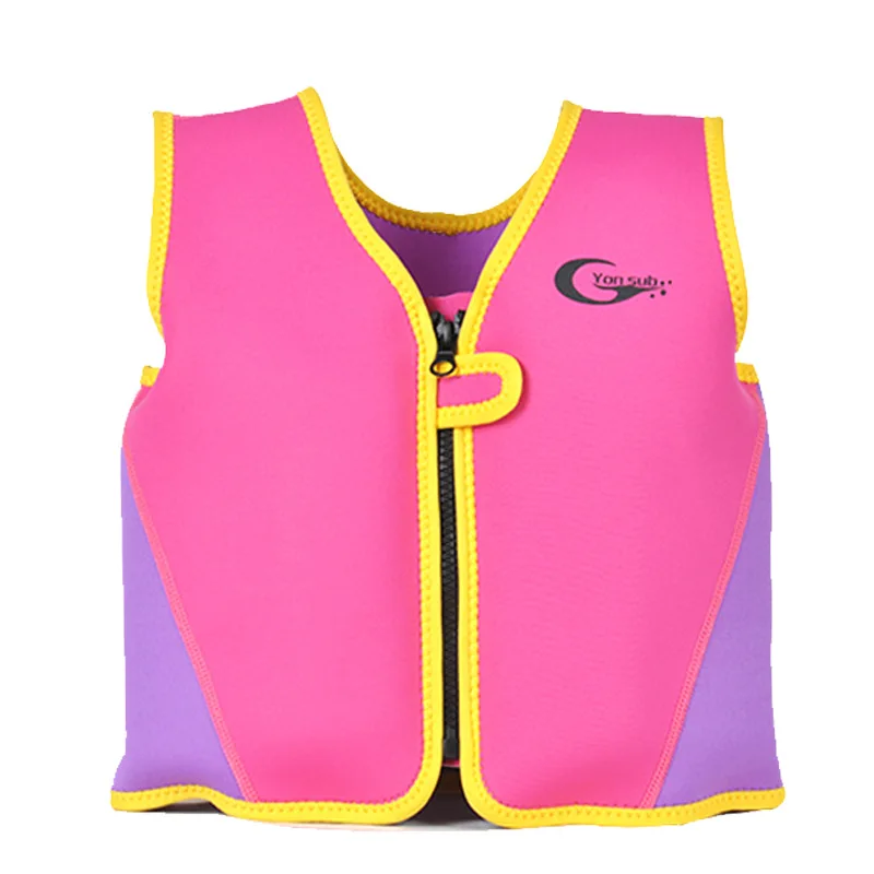 Neoprene Life Vest for Children, Swimming, Drifting, Water, Skiing, Boating Safety Jacket, Sun UV Protection, Floation Swimsuit