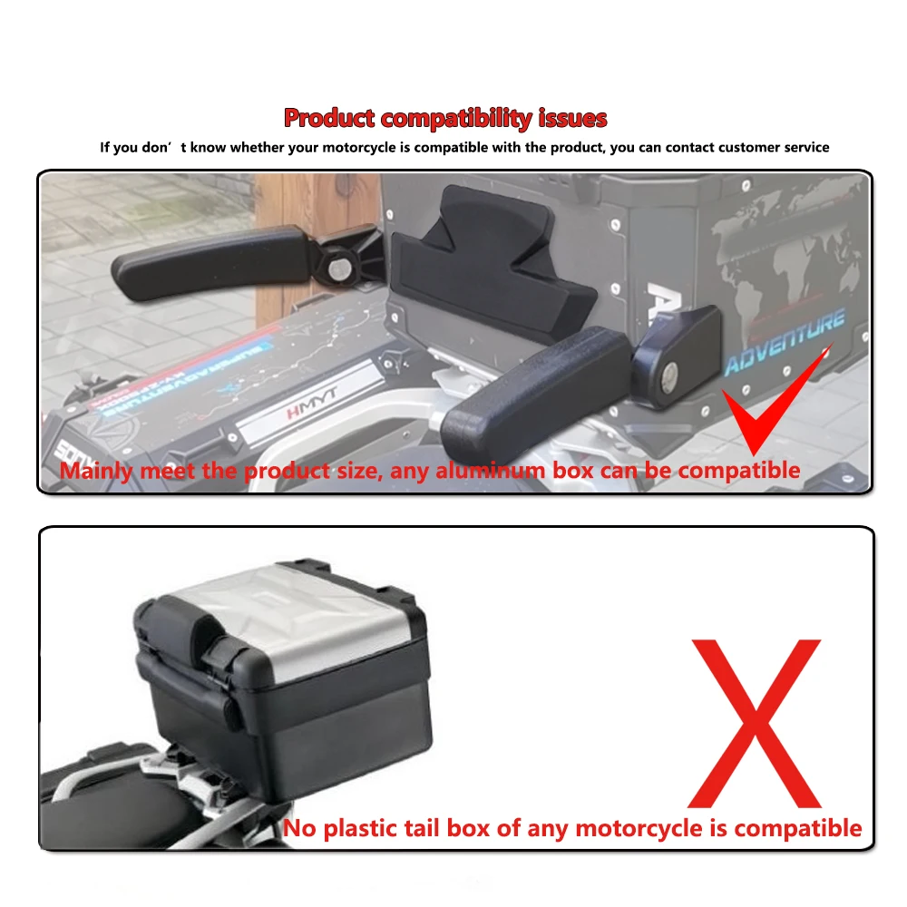 Fit For Benelli TRK 502 TRK502X TRK251 Motorcycle Rear Box Passenger Armrest + Topcase Set Backrest Cushion