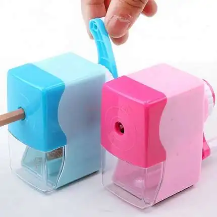 Serutan Pensil Rautan Tangan Memutar Anak-anak Sekolah Dasar Otomatis Pena Pensil Rautan Rautan Rautan