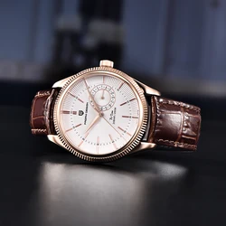 PAGANI DESIGN 2023 Men Quartz Wristwatches Top Brand Luxury Watch For Men VH65 Sports Automatic Leather Clock Relogio Masculino