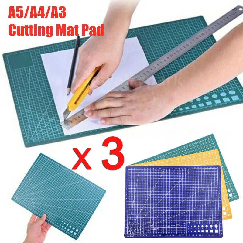 A3/A4/A5 Cutting Mat, Self Healing Sewing Mat, Double Sided Craft Mat Cutting Board for Fabric, Sewing and Crafting