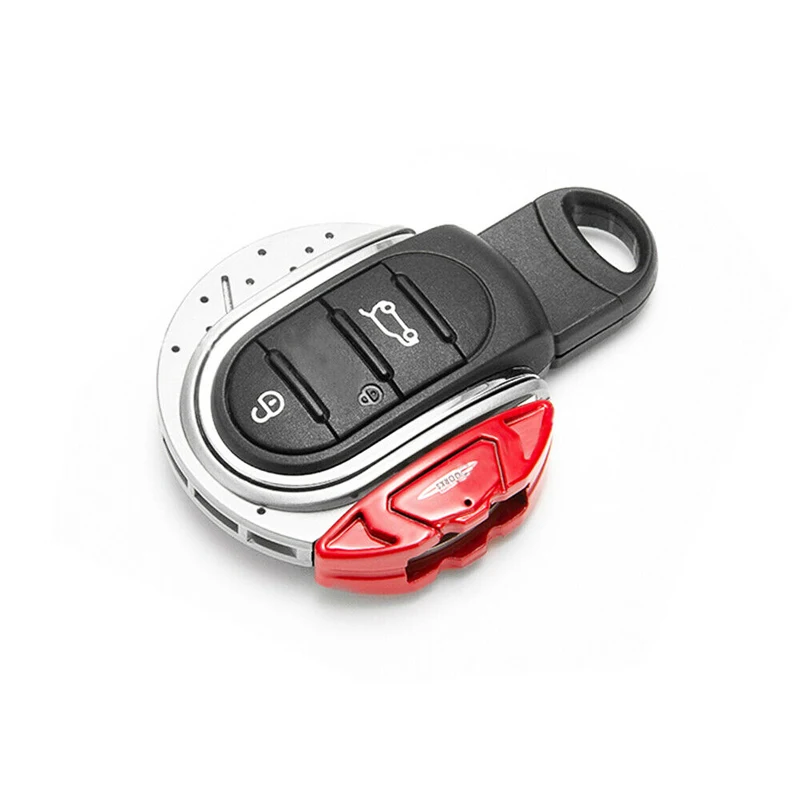 Gtinthebox Schlüsselhülle JCW Bremsscheiben-Form 3/4-Tasten-Schlüsselanhänger-Gehäuse mit Schlüsselring und Gürtelhalterung für MINI Cooper F55 F56 F57 F60 – Detail 3