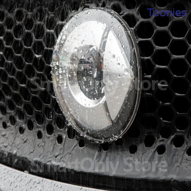 1 PCS Car Grille Logo protection Cover Sticker For Mercedes Smart 453 Fortwo Forfour Exterior Modified Product Parts Accessories