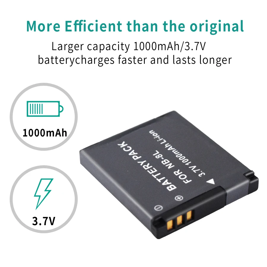 PALO 1000mah NB-8L NB 8L NB8L Li-ion bateria aparatu cyfrowego + ładowarka do canona PowerShot A3300 A3200 A3100 A3000 A2200 A1200 jest