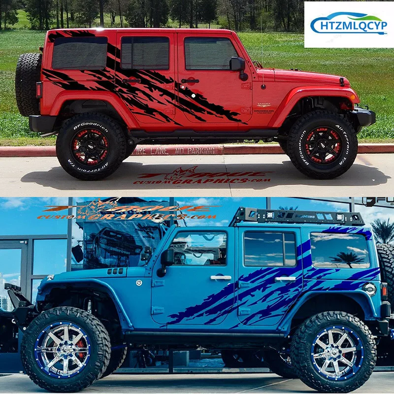 Car sticker FOR Jeep Wrangler body side personality design stickers off-road modified supplies