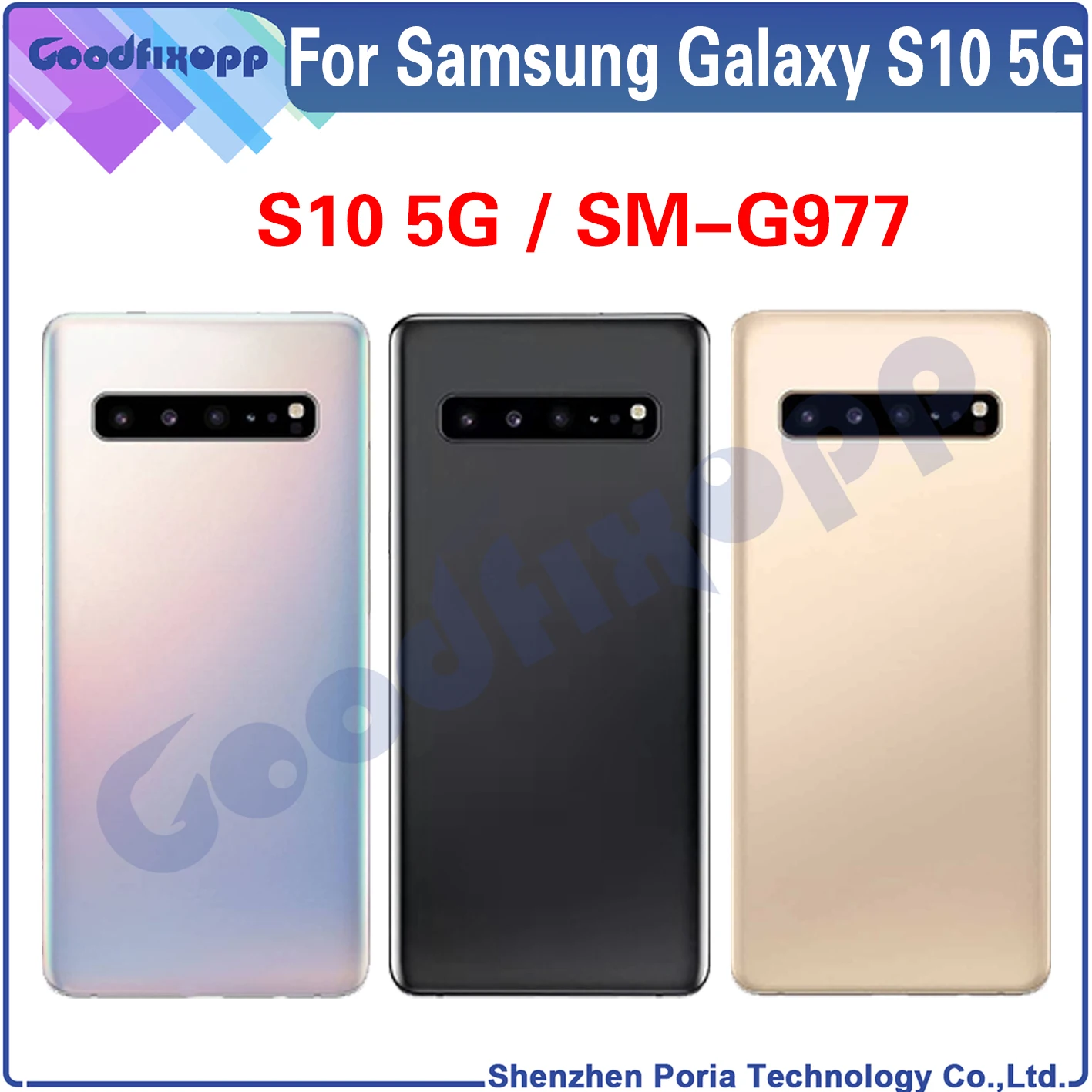 For Samsung Galaxy S10 5G SM-G977 G977 G977U G977N G977B G9770 Back  Door Housing Case Rear Cover Battery Cover