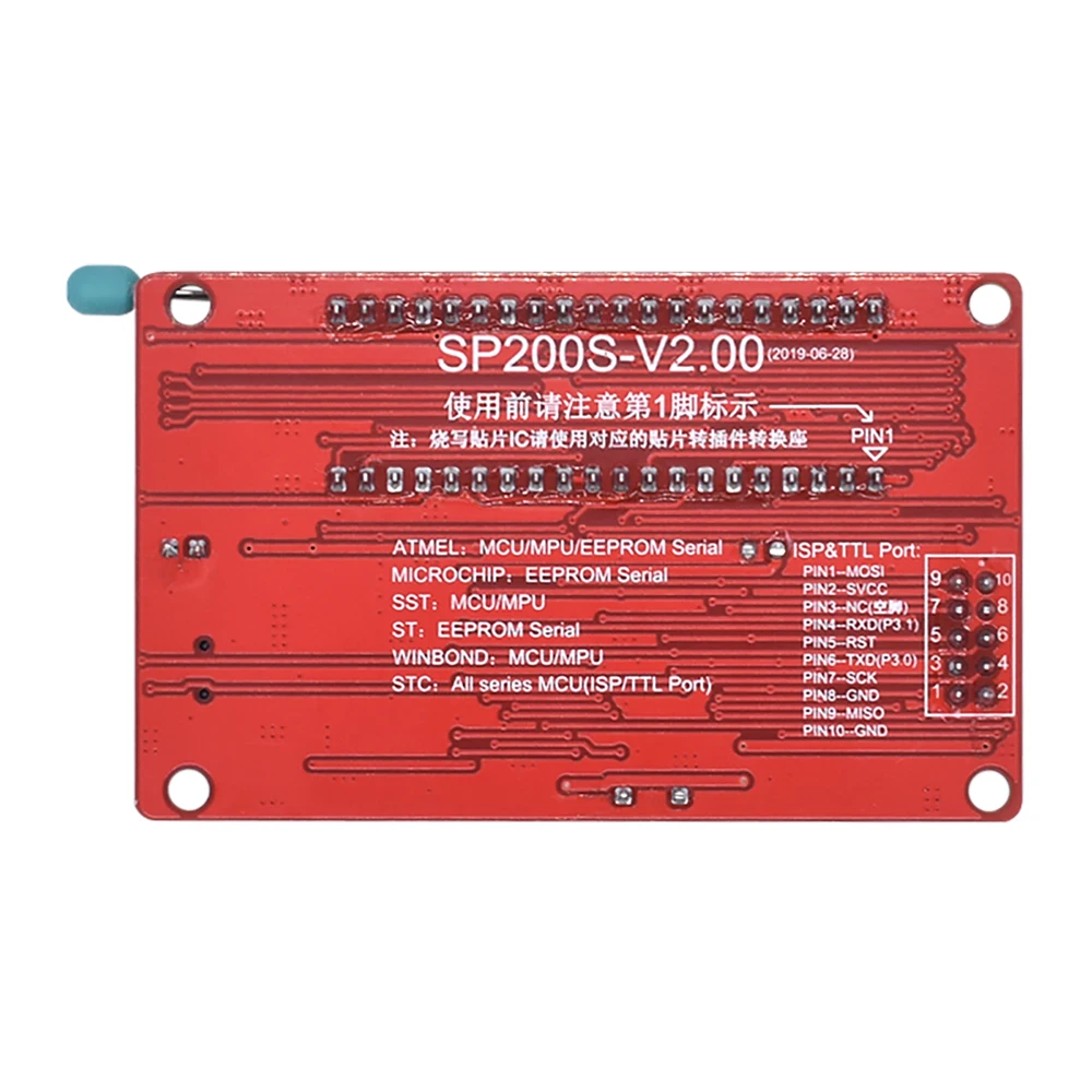 Programmatore USB EEPROM ufficiale SP200SE / SP200S migliorato con interfaccia ISP per SCM 336 e SCM serie 24 e 93 per arduino