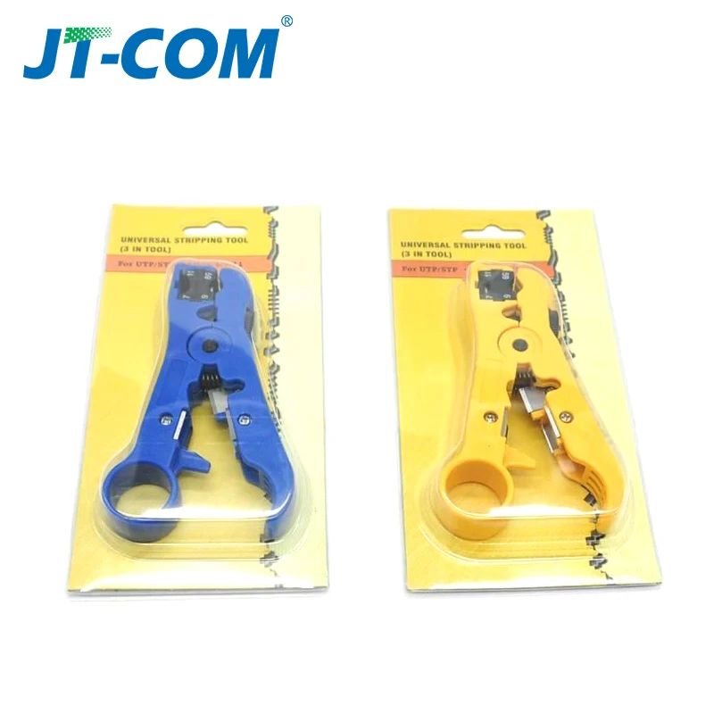 Multi-functional Wire Coax Coaxial Stripping Tool for UTP/STP RG59 RG6 RG7 RG11 Universal Cable Stripper Cutter Stripping Pliers