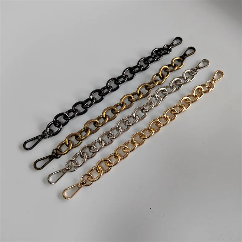 Metal Purse Chain Strap Handle Replacement Handbag Shoulder Bag Chain Accessories Gold/Silver/Black/Bronze Big O Shape Chain