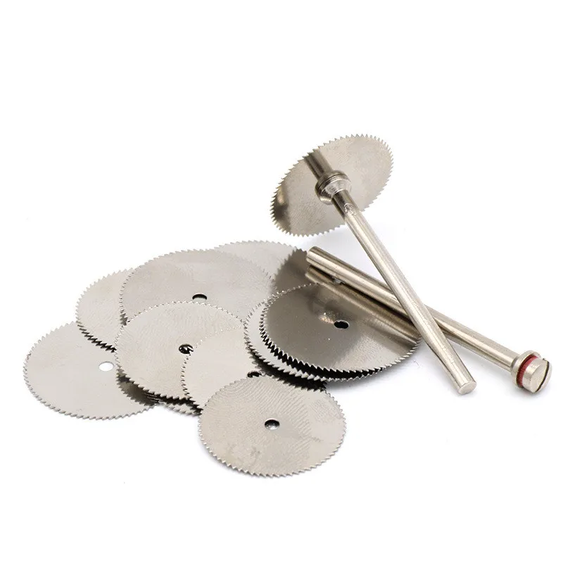 Mini Stainless Steel Small Slice 22/25 / 32mm Thin Wood Cutting Blade Electric Grinder Accessories 10PCS Steel Tool