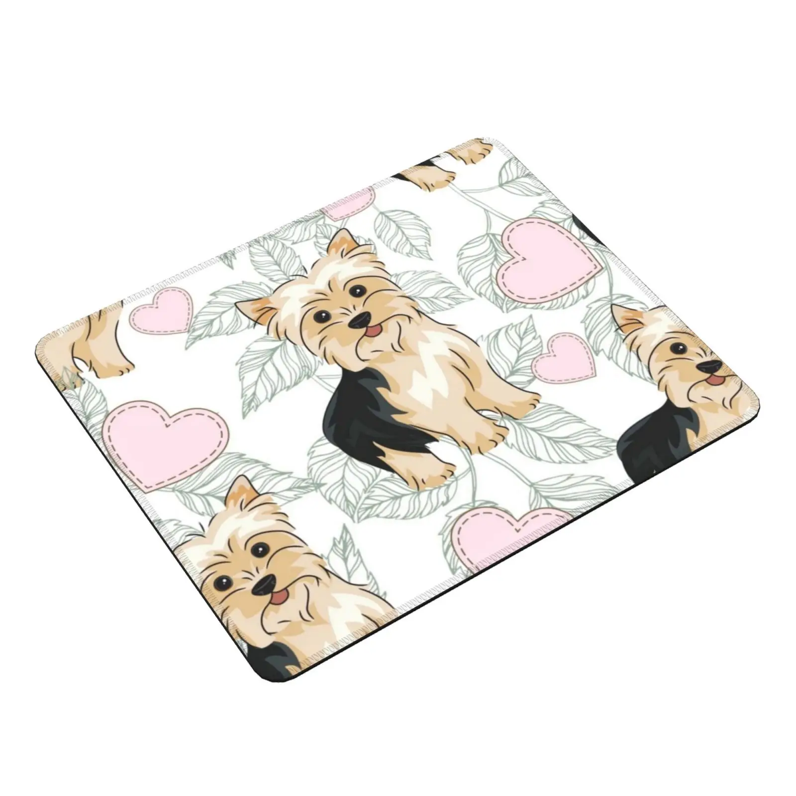 Yorkshire Terrier , Yorkie Love Mouse Pad 600 Yorkshire Terrier Yorkie Cute Adorable Pattern