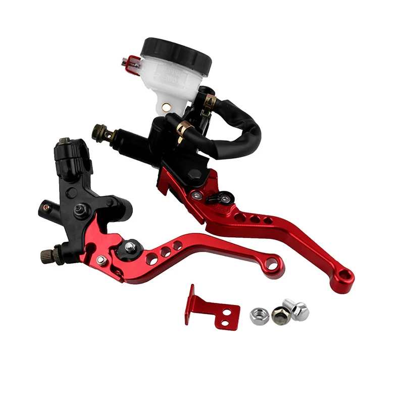 Motorcycles CNC 7/8 22mm Front Brake Clutch Master Cylinder Reservoir Levers Aluminum Alloy Motorcycle Handbrake