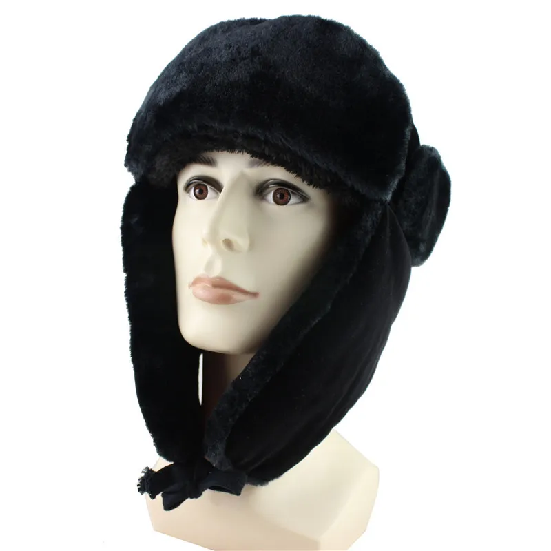 2020 New Men\'s cap bomber thick warm winter hat Women Hat Hat with earflaps mask russian Cycling cap ski cap