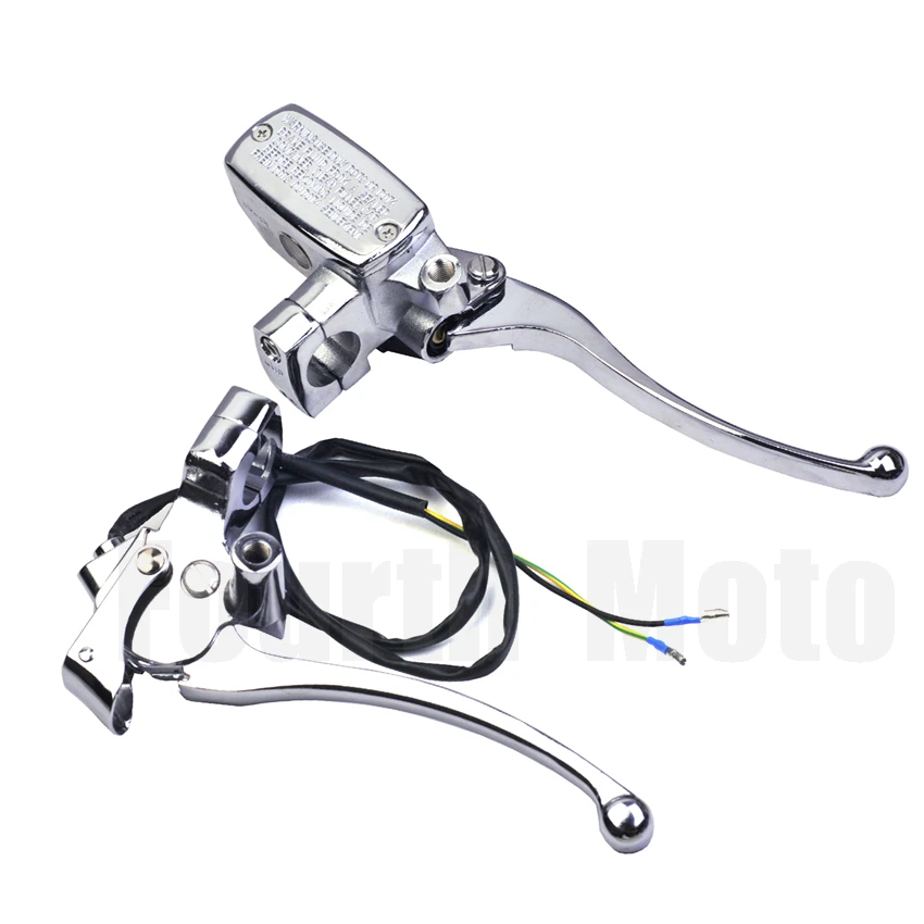 1 inch brake lever motorcycle master cylinder hydraulic clutch and Perch Cable Clutch 25mm handle for Magna SHADOW  VT