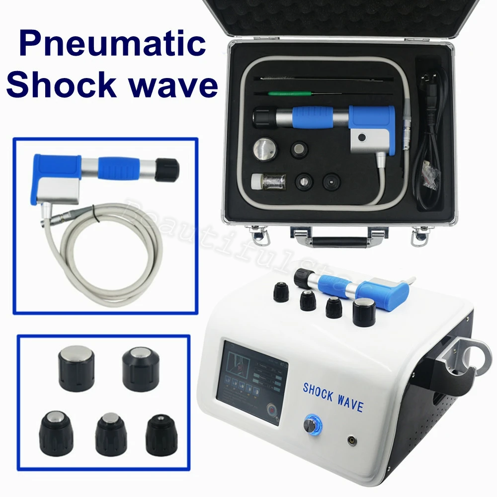 

New Professional Shock Wave Extracorporeal Therapy Instrument Pneumatic for ED Treatment and Muscle Relaxation Body Massage Gun