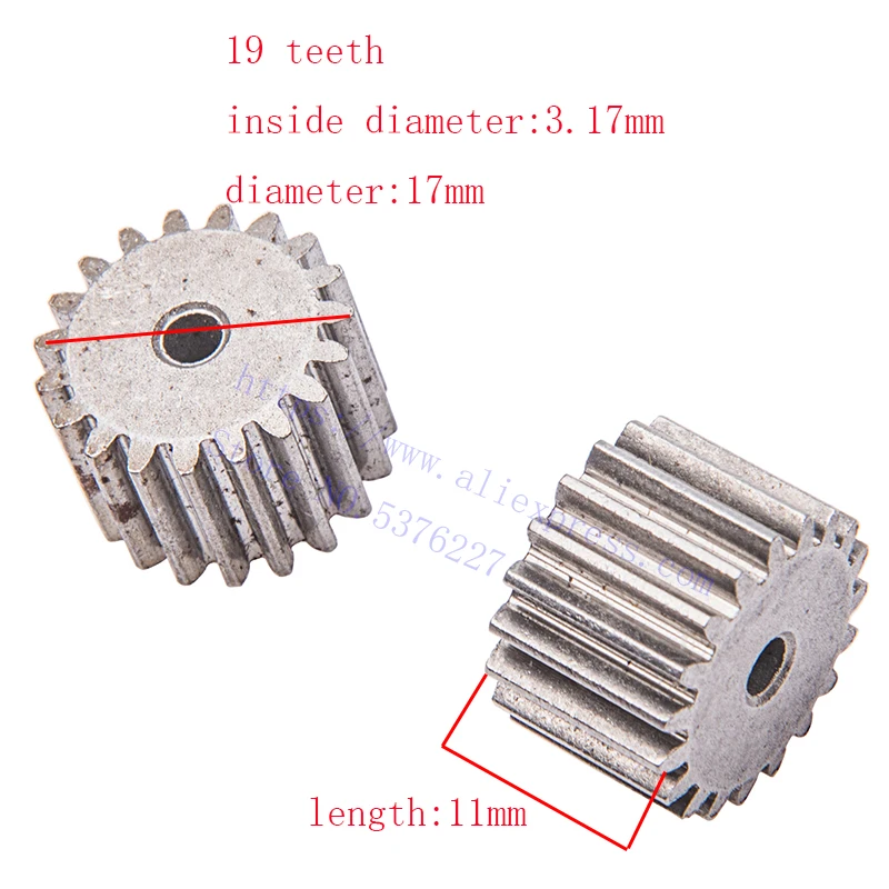 2 Pcs Electric motor metal gear, 6V 12V dc motor gear, engine gear 8 teeth 10 teeth 11 teeth 12 teeth for 380 390 550 570 motor