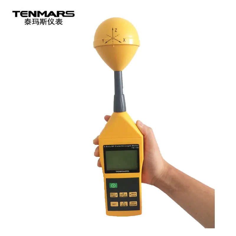 TENMARS TM-196 3-Axis EMF RF ElectroMagnetic Field Strength Meter 10MHz-8GHz