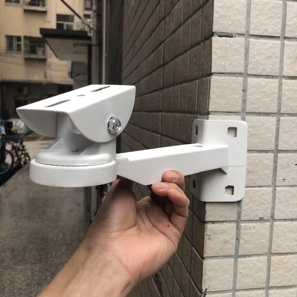 Universal Outdoor Aluminum External Right Angle 90 Degree CCTV Camera Stand Corner Wall Mount Bracket for Surveillance Camera