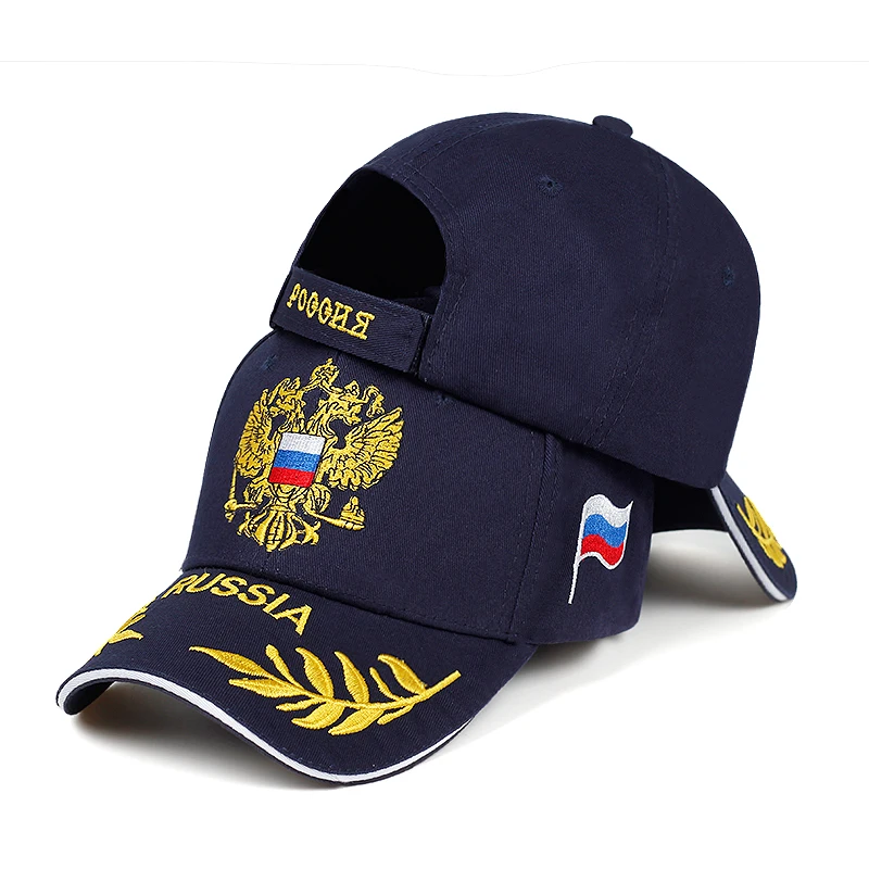 

2019 new fashion RUSSIA embroidered baseball cap fashion outdoor visor hat men women casual hats adjustable %cotton sports caps