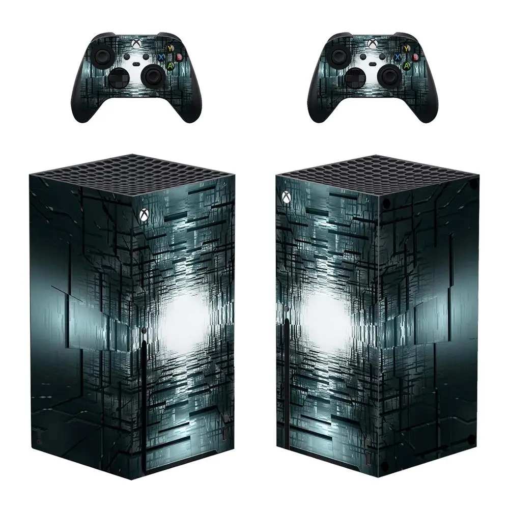 Estilo mágico xbox série x adesivo de pele para console & 2 controladores decalque vinil peles protetoras estilo 5
