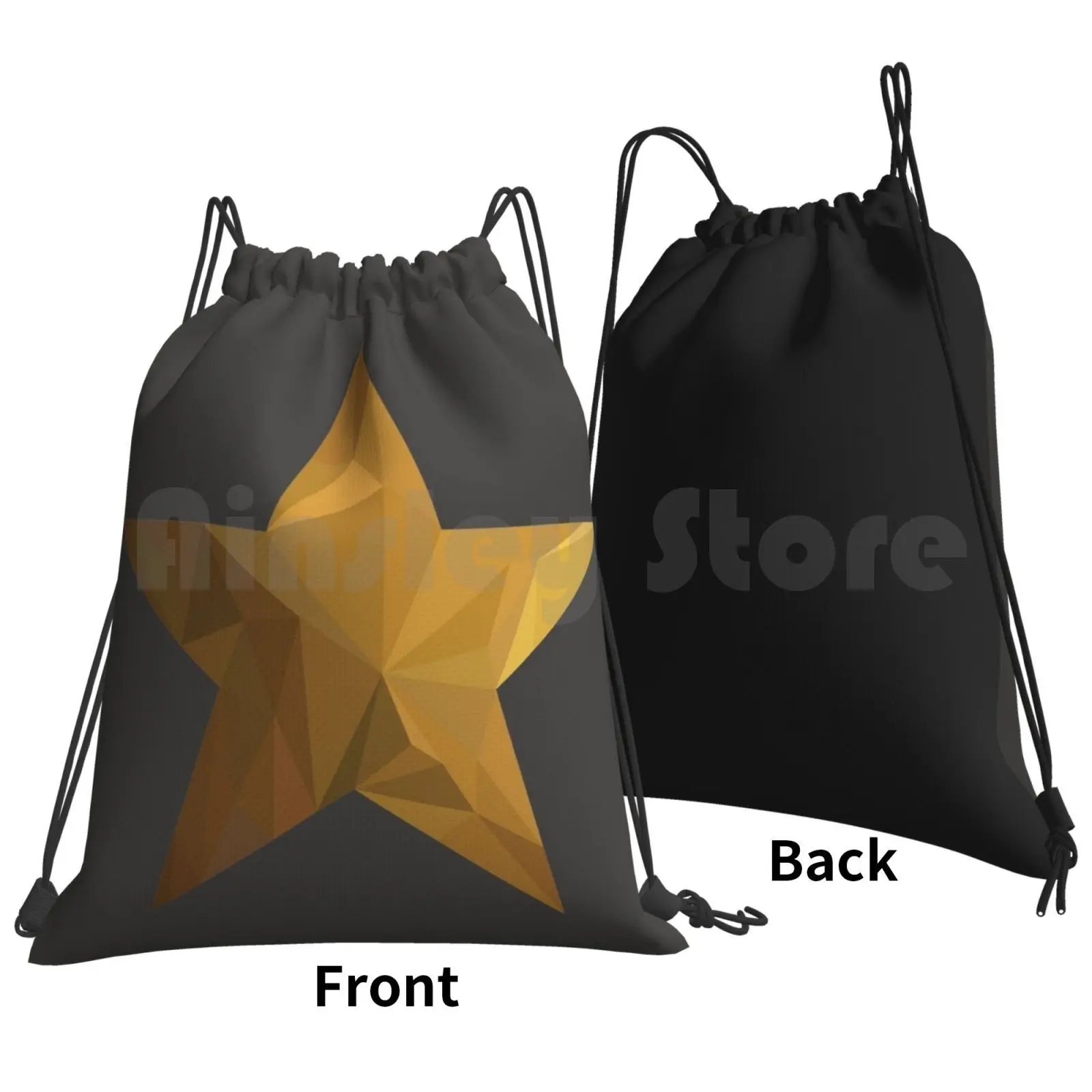 Full Star Backpack Drawstring Bags Gym Bag Waterproof Alexander Musical Jefferson Star Gold Colors Full Star Aaron Burr