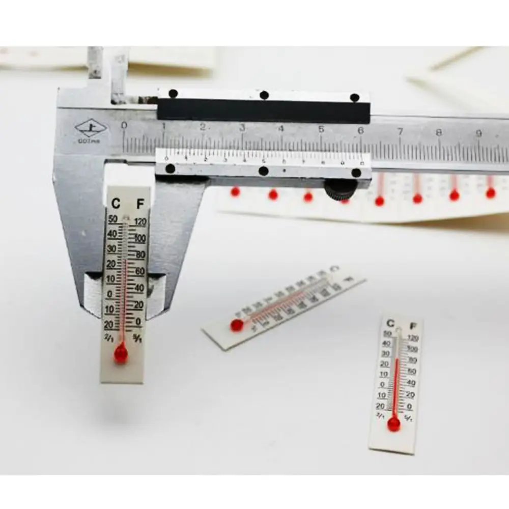 10/20PCS  Miniature Paper Cardboard Thermometer Simple Style house Indoor Outdoor Small paper thermometer thermometer Kitchen