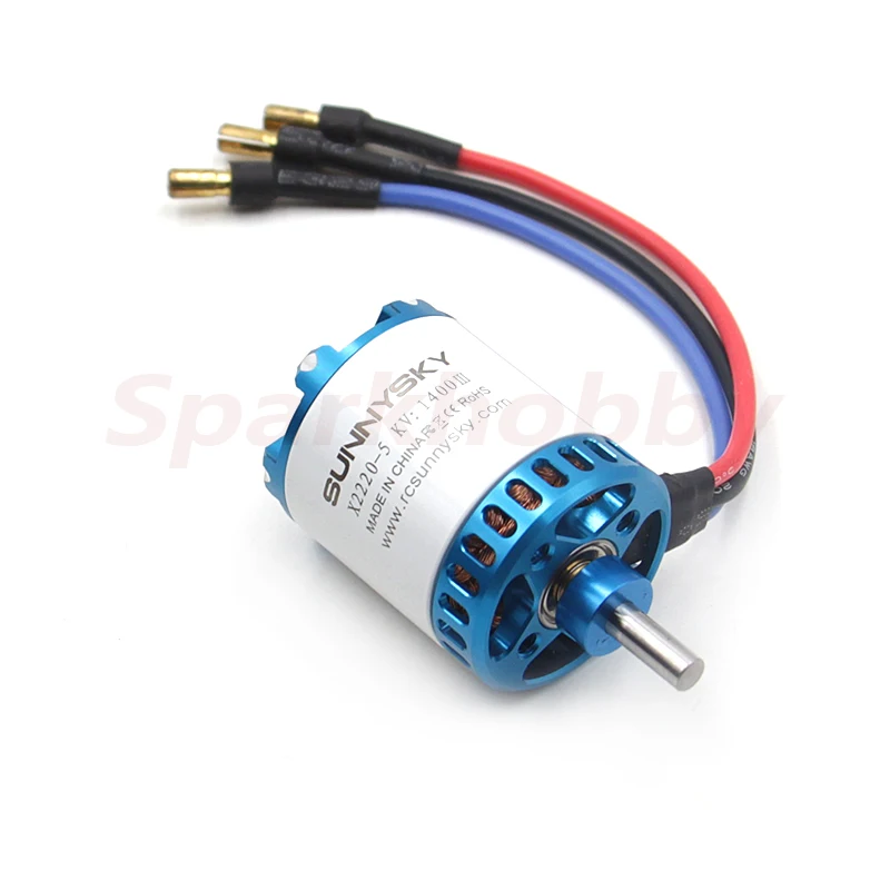 Sunnysky X2220-III 2220 980KV 1400KV 4mm Long Shaft 3-4S Lipo FPV Brushless Motor 15E Fixed-wing Quadcopter Multicopter Airplane