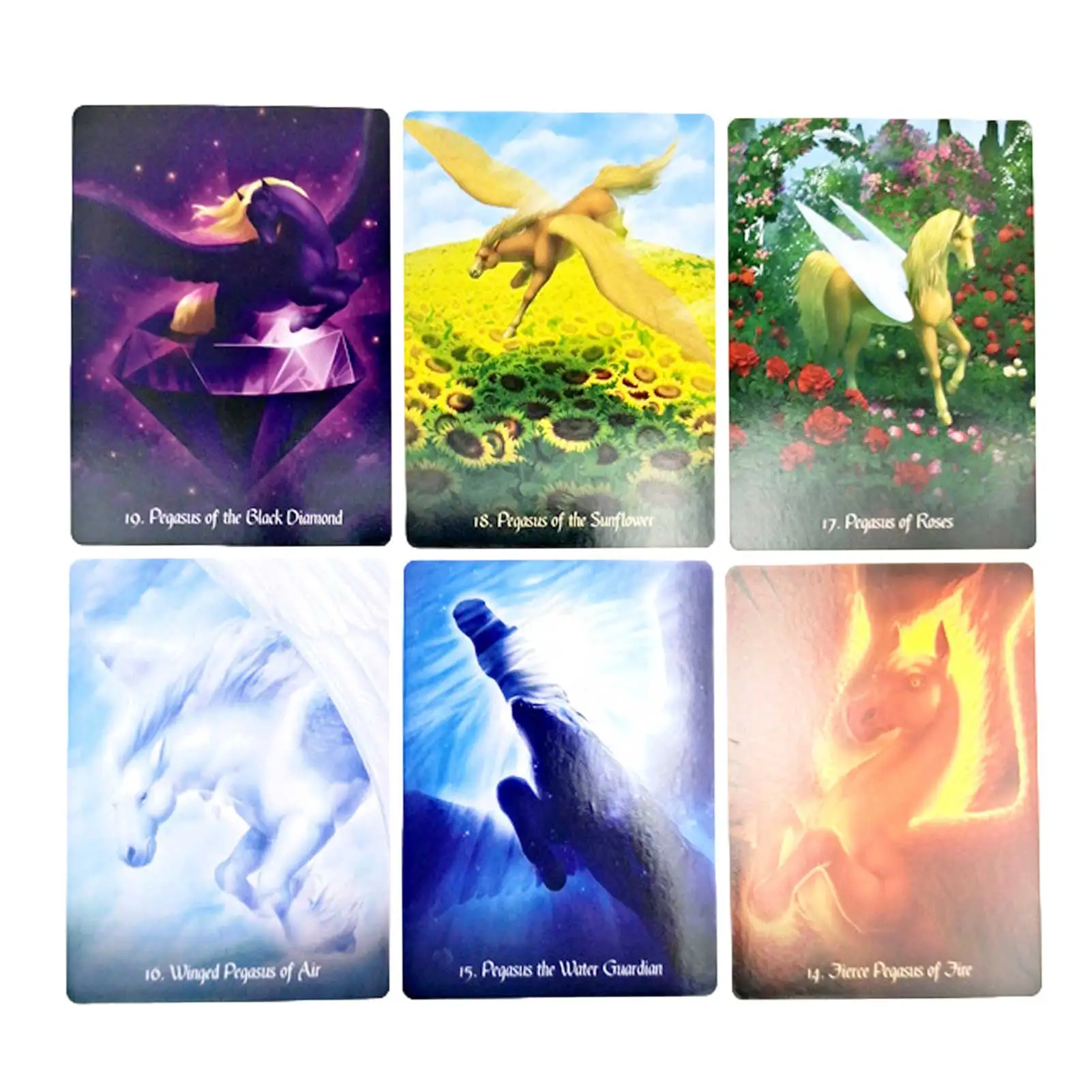 Exquisite Tarot Cards Pegasus Glowing Oracle Interactive Magic Board Game Tarot Magical Fate Divination Card Games Carry Card