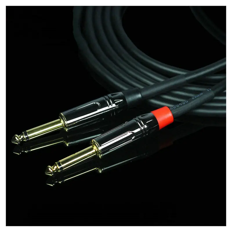 NEW 6.35MM TO 6.35MM MALE TO MALE CABLE Guitar Bass Audio Cable Musical Instrument Audio Durable 092701