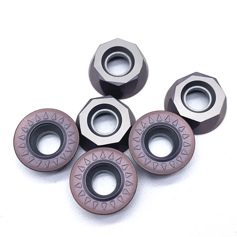 10 pz utensili di fresatura RPMT1204 MOE VP15TF inserti in metallo duro utensile da taglio RPMT 1204 MO E VP15TF utensile da tornio utensili CNC fresa