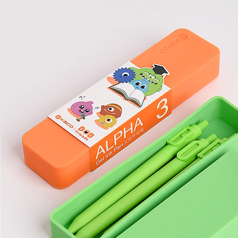 Youpin KACO تسجيل القلم جل أقلام بوب فريندز كاكوجرين صندوق أدوات مكتب دفتر 350 مللي الترمس