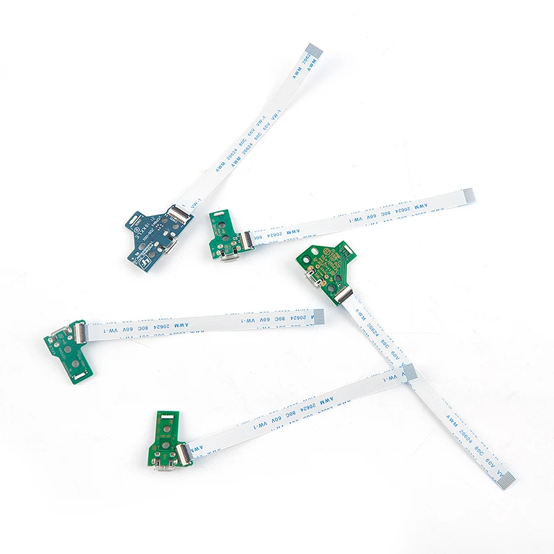 1PC USB Charging Port Socket Circuit Board For 12Pin JDS 011 030 040 055 14Pin 001 Connector For PS4 Controller