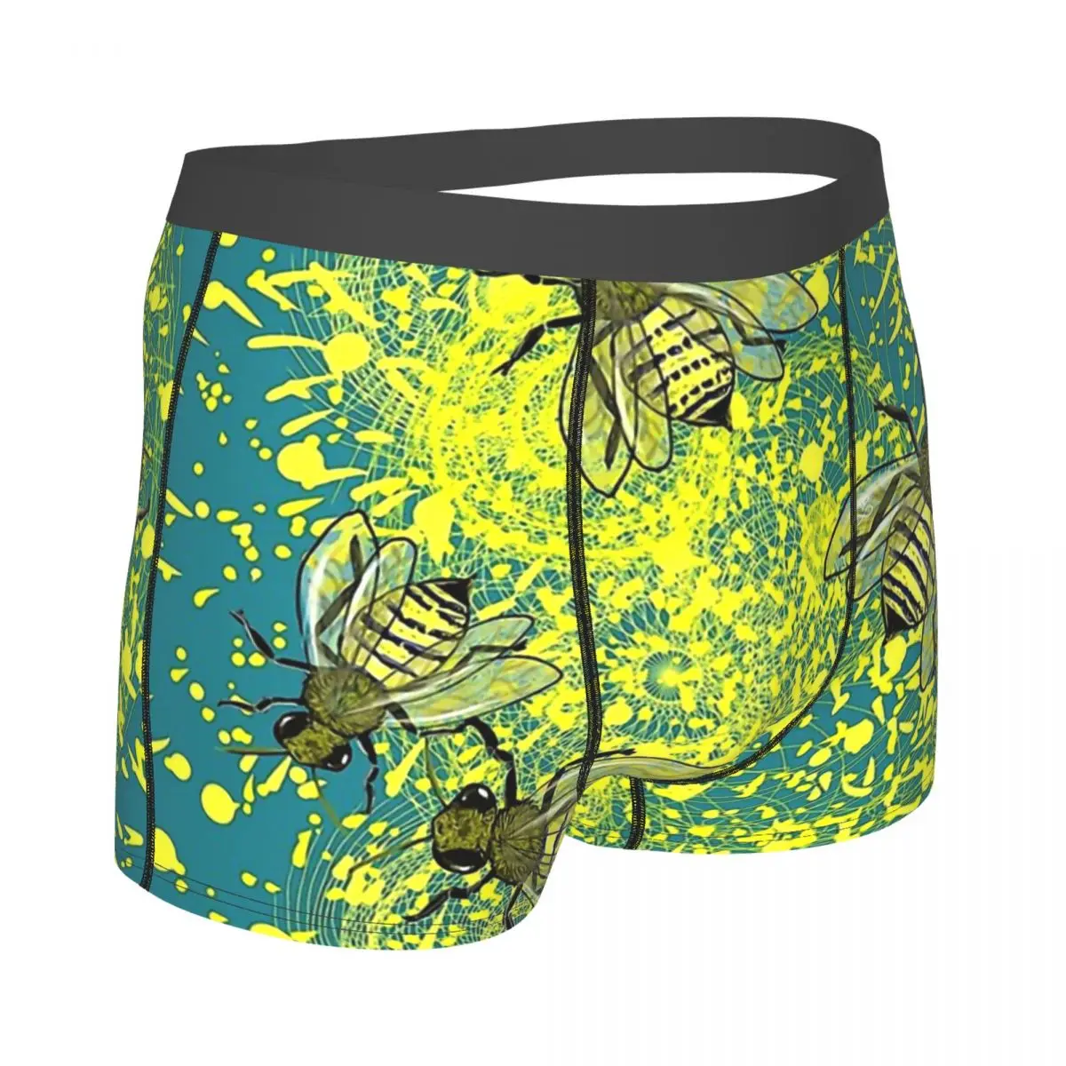 Pretty Bohemian Bees Underpants Homme Panties Male Underwear Print Couple Sexy Set Calecon