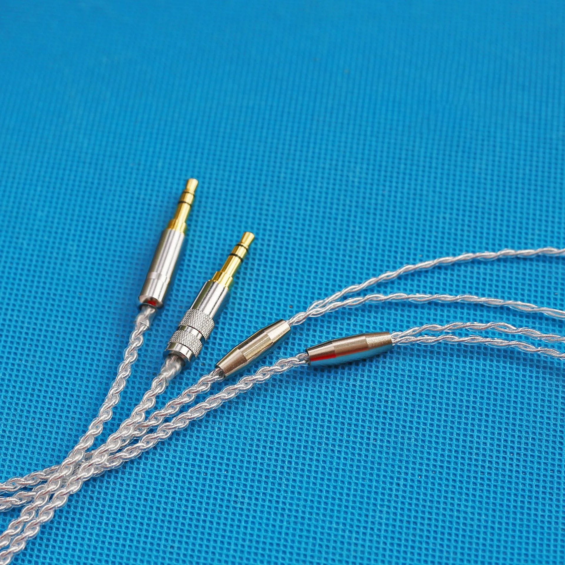 لتقوم بها بنفسك الفضة مطلي سماعة سلك لا تأثير التسمع