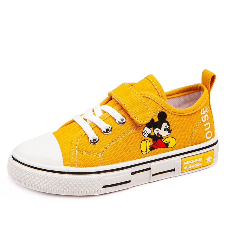 Disney Mickey Mouse Mickey all-match flat shoes children canvas shoes casual boys and girls students non-slip sneakers