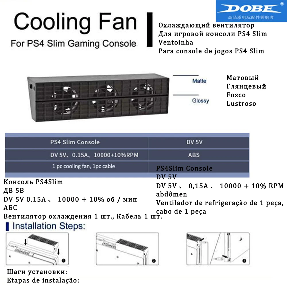 Cooler For Sony PS4 Play Station Playstation PS 4 Pro Slim Fan Console Accessories Cooling Accesorios Video Game Mount Control