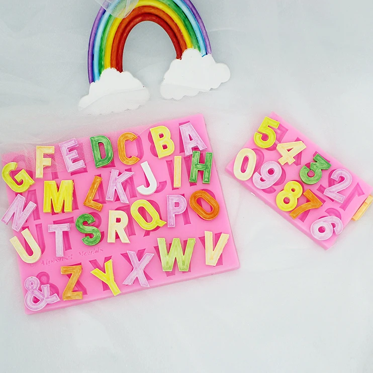 

Тисненые Буквы и цифровая силиконовая форма, форма для помадки, форма для шоколада, кружевная форма, форма для украшения торта