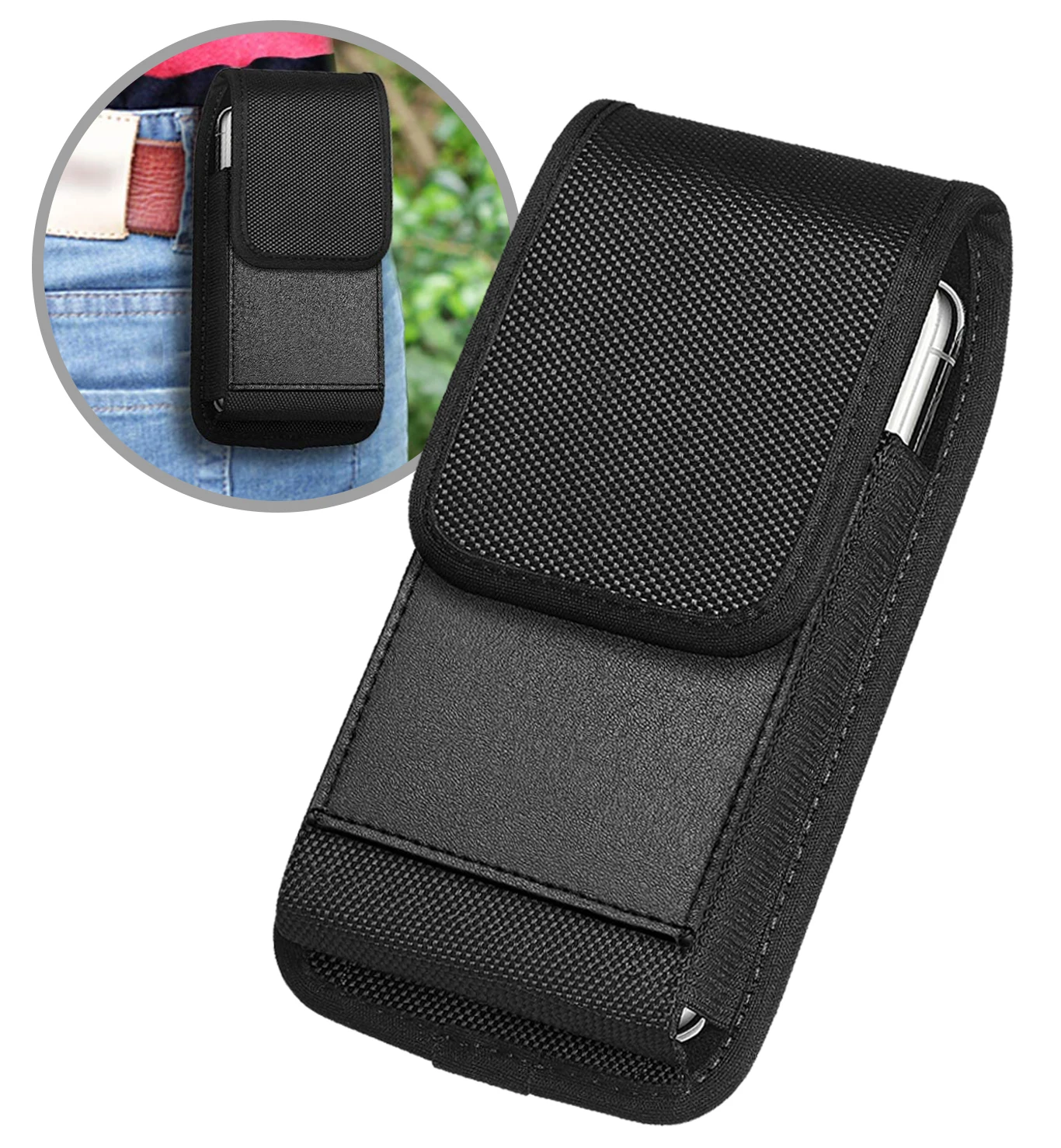 Belt Case for Oppo Find X3/ Find X3 Pro Phone Bag Pouch Belt Holster with Magnetic