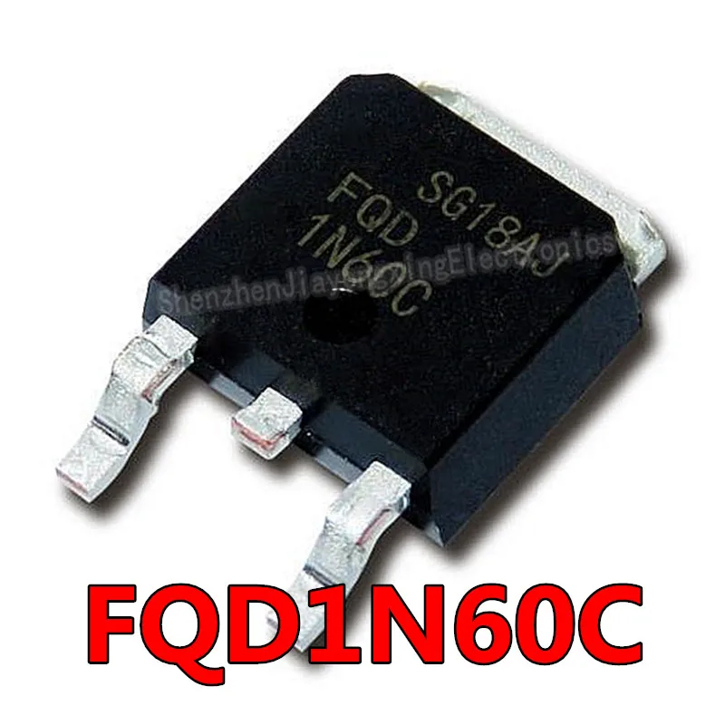 10PCS/LOT  FQD1N60C 1N60  1A 600V TO-252  New original spot hot sale