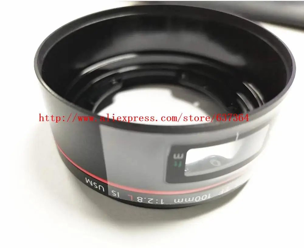 ชิ้นส่วนซ่อมสําหรับ Canon EF 100 มม.F/2.8 L IS USM เลนส์ Barrel ด้านหน้ากรองแหวน Ass'y พร้อมโฟกัสแก้ว YG2-2549-000