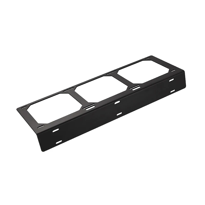 Bykski Black 360mm Fan Radiator Bracket ,Mount 12cm Fan Computer Case Holder,B-ST-3FN-V2