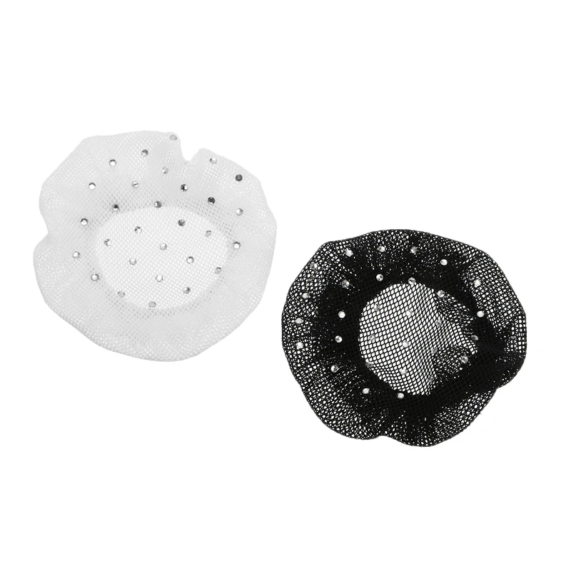 1/2PCS Invisible Hairnets 10cm Elastic Edge Mesh Styling Hairnet Soft Lines For Wigs Dancing Sporting Hair Net Hair Accessories