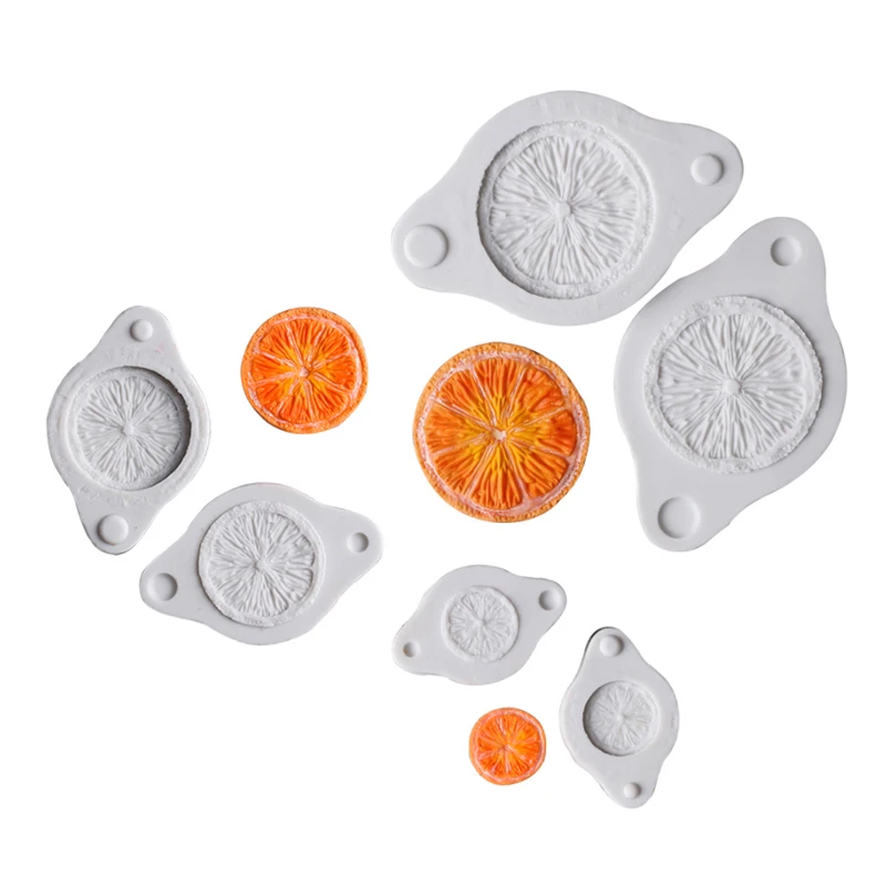 Orange Slices Silicone Mold for Fondant Cake Decoration, Cupcakes, Sugarcraft, Cookies, Cards Clay Bakeware Tools